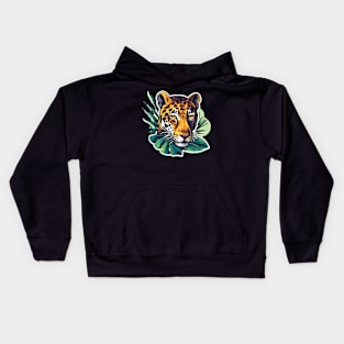 Tiger Face Jungle Kids Hoodie